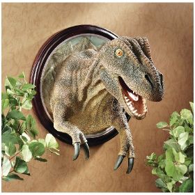 FRAMED T-REX SCALED DINOSAUR WALL TROPHY        NR